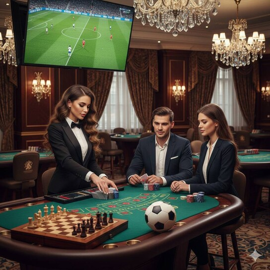 Luxurious social casino interface